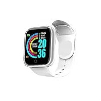 montre numérique de sport pour femme - podomètre rond - bluetooth - moniteur de pression artérielle - montre pour homme - pour apple oppo android ios - montre intelligente pour enfant