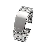 hngm bracelet montre homme acier bracelet de bracelet de poignet massif de bracelet en métal massif massif de 22mm 24mm 26mm 28mm bracelets de montres pour hommes