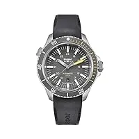 traser h3 p67 montre de plongée automatique 500 m, cadran : gris / t100 / bracelet en caoutchouc : noir, bracelet