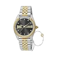 just cavalli femmes analogique quartz montre avec bracelet en acier inoxydable jc1l195m0105