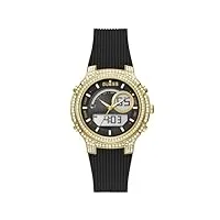 guess pour femme analogique/digital quartz montre avec bracelet en silicone gw0339l1