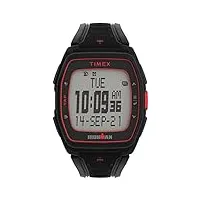 timex ironman t300 montre avec stimulateur de performance, alertes d'hydratation et minuteurs d'intervalles 41 mm, noir, taille unique, chronographe