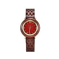 wrvcss montres en bois montres femmes montres femmes montres montres-bracelets cadeaux cadeaux, rouge-à-pied, bracelet