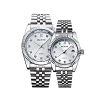 montre hommes top marque de luxe montre en or hommes femmes montres date automatique Étanche couple montre relogio masculino