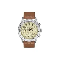 s.oliver montre homme chronographe analogique, avec textil bracelet, argent, 5 bar imperméable à l'eau, livré dans une boîte cadeau, 2033500