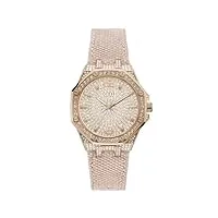 guess watches ladies shimmer montre femme analogique quartz avec bracelet nylon gw0408l3