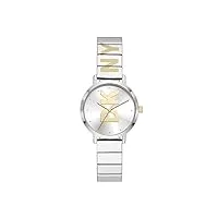 dkny montre pour femme the modernist, mouvement à trois aiguilles, boîtier en alliage argenté de 32 mm avec bracelet en acier inoxydable, ny2999
