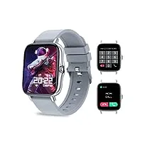 kaseemi montre connectée pour homme,Écran tactile de 1.7",avec fonction d'appel,montre de fitness avec cardiofréquencemètre,podomètre,moniteur de sommeil pour android ios