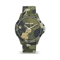 police outlet pour homme. analogique-numérique quartz montre avec bracelet en silicone