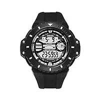 montre homme, digitale outdoor sport multifonction montre - étanche jusqu'à 50 m,avec alarme,chronomètre,tion date,led digitale militaire montres,noir
