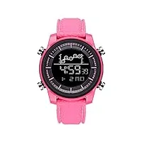 montre pour femme, montre numérique de sport pour,50m imperméables chronographe multifonctionnel,plastique bracelet,electronique mouvement,rose