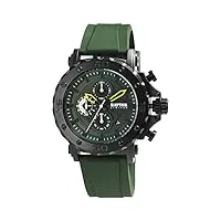 raptor limited ra20349 raman montre pour homme avec chronographe et date à quartz analogique, vert