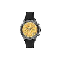boss montre chronographe à quartz pour homme avec bracelet en silicone noir - 1513968