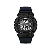 timex ufc montre chronographe pour homme avec bracelet en résine noire 50 mm tw5m53500