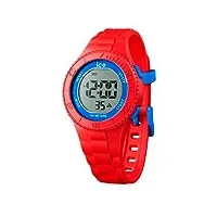 ice-watch - ice digit red blue - montre rouge pour garçon avec bracelet en plastique - 021276 (small)