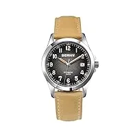 berny easy reader montre automatique pour hommes seagull st2130 montres-bracelets mécaniques bracelet en cuir lumineux étanche 10atm verre saphir résistant aux rayures montres pour hommes