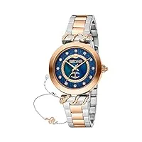 just cavalli femme analogique quartz montre avec bracelet en acier inoxydable jc1l257m0085