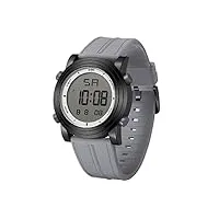 burei montre digitale pour hommes sports extérieurs montres-bracelets étanches montres chronographes classiques avec rétroéclairage led