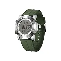 burei montre digitale pour hommes sports extérieurs montres-bracelets étanches montres chronographes classiques avec rétroéclairage led