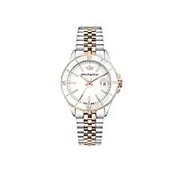 philip watch caribe montre femme, temps et date, analogique - 35mm