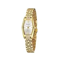 berny montres en or pour femmes hexagon ladies quartz wrist watches stainless steel band small analog watch luxury bracelet