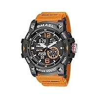 aswan watch montre digitale homme avec chronomètre, eclairage, alarme, calendrier-montres sport avec bracelet en silicone