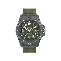 timex hommes analogique quartz montre avec bracelet en plastique tw2v40400jr
