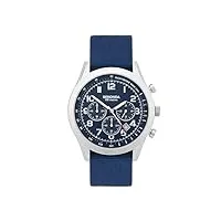sekonda montre chronographe style militaire pour homme bleu 30066, bleu