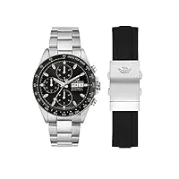philip watch caribe montre homme, chronographe,automatique, analogique - 42mm