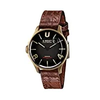 u-boat darkmoon 9304 montre homme analogique quartz avec bracelet cuir 9304