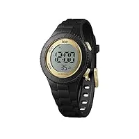 ice-watch - ice digit black gold - montre noire pour fille avec bracelet en plastique - 021607 (small)