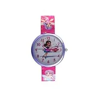 lee cooper pc21s lc.k.3.738 montre à mouvement pour enfant affichage analogique et bracelet en textile rose, sangle