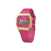 ice-watch - ice digit retro raspberry sorbet - montre rouge pour femme avec bracelet en plastique - 022050 (small)