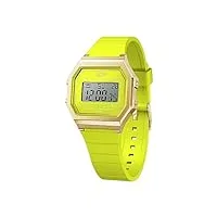 ice-watch - ice digit retro sunny lime - montre verte pour femme avec bracelet en plastique - 022054 (small)