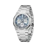 pagani design montres à quartz pour homme 40m chronographe sport en acier inoxydable montres pour homme cadran saphir synthétique verre pd-1707 (blue steel pd-1707)