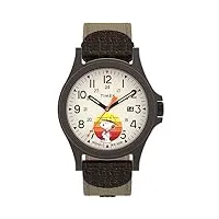 timex hommes analogique quartz montre avec bracelet en tissu tw4b29200jt