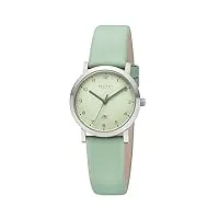 regent 3268.90.17 montre plate à quartz analogique en titane pour femme vert pastel 30 mm 5 atm, vert
