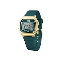 ice-watch - ice digit retro verdigris - montre bleue pour femme avec bracelet en plastique - 022069 (small)