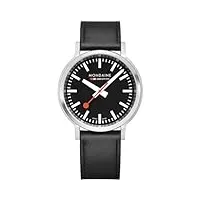mondaine hommes analogique quartz montre avec bracelet en cuir mst.41020.lbv.2se
