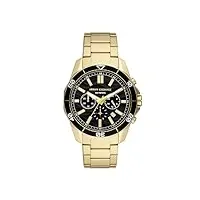 armani exchange montre chronographe, en acier inoxydable, doré, pour homme, ax1958