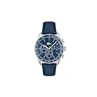 lacoste montre chronographe à quartz pour homme collection boston avec bracelet en cuir avec bracelet en cuir - 2011344