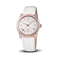 montre vatican observatorium sacristan - montre à quartz pour femme plaqué or rose/blanc, blanc rose