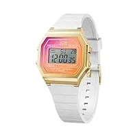 ice-watch femme numérique quartz montre avec bracelet en silicone 022720