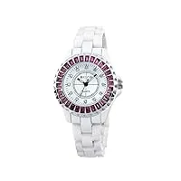 yyufttg montre homme skone marque luxury mesdames montre mode strass belle femme robe montres céramique quartz montres montre femme (color : red)