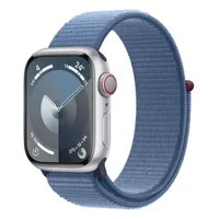 montre connectée apple watch serie 9 cellular 41mm aluminium/arg bleuorage loop