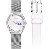 montre femme  clio blue montres intemporel 6613002 - bracelet acier argent