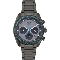 montre mixte adidas montres edition one chrono aofh22007 - bracelet acier noir