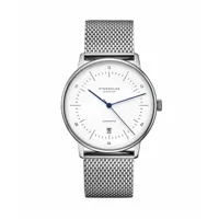 montre sternglas naos automatic silver milanaise