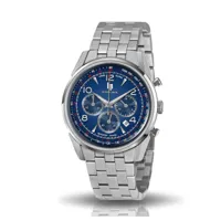 montre lip himalaya 40mm chronographe bleu