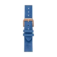 bracelet suede nappey bleu & or